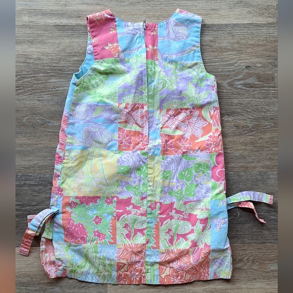 Lilly Pulitzer Size 4 Patchwork Shift With Pockets and Side Bows - Picture 2 of 7